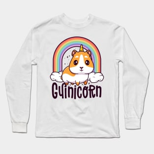 Guinicorn Funny Guinea Pig Shirts For Kids Boy Girl Unicorn Long Sleeve T-Shirt